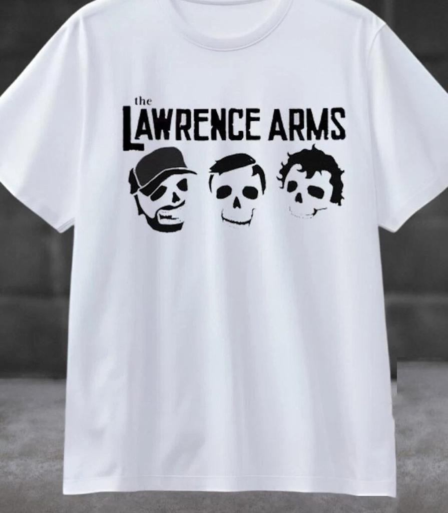 The Lawrence Arms Band weißes T-Shirt kurzärmelig Alle Größen S bis 345XL 2F420