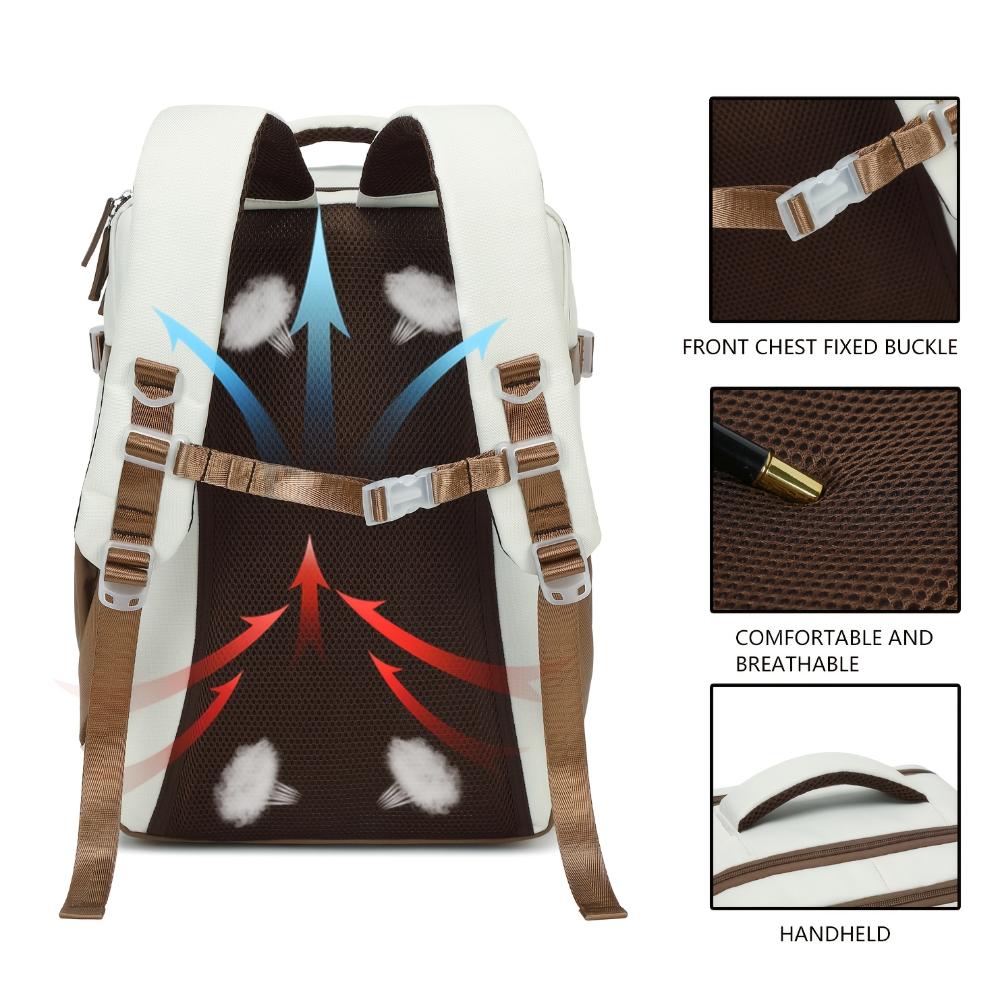 Fluggesellschaftszugelassener Unisex-Reiserucksack mit Schuhfach für 15,6-Zoll-Laptop, Robuster Tagesrucksack für Business School, Wandern und Kurztrips