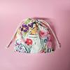 Flower Fabric String Pouch