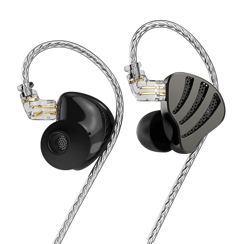 Hifi Kingdom ND-NICE Hybrid (1DD+1BA) Wired In-Ear Monitors, Black, No Mic