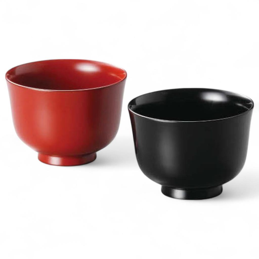 Set of 2 Lacquerware Made In J-kitchens Bowls, Hand-Painted, Japan, PID-529173
