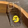 Yellow Duck Painted Clear Phone Case for iPhone 16 16E 14 13 15 12 11 Pro Max XR 7 8 Plus 16 Pro Thick Transparent Soft Cover
