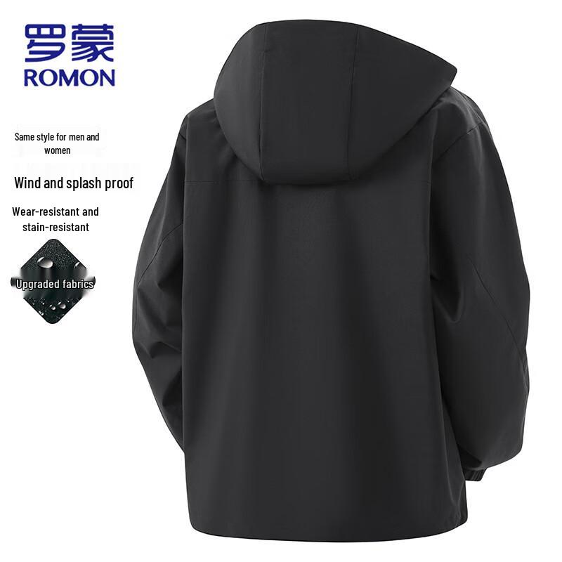 Romon Men's Hooded Casual Jacket