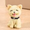 Four Color Puppy Resin Creative Simulation Cartoon Decoration
