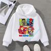 2026 New Winter-Spring Long-Sleeved Superhero Children's Sweatshirt for Boys, Girls' Casual Top with Cartoon Print