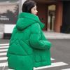 Women's winter down cotton-padded clothes Women's loose hooded cotton-padded jacket Loose versatile thickened warm jacket