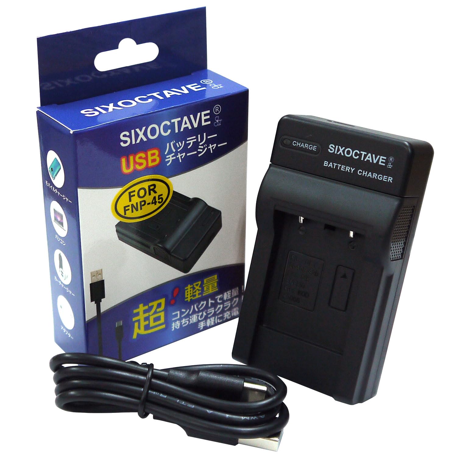 

str Compatible USB Charger for LI-40C, K-BC63J, D-BC63, MH-63, BC-45W, D-LI63, D-LI108, NP-45, NP-45A, NP-45AB, EN-EL10, LI-40B, LI-42B, NP-80, T500,