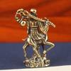 Cobre Puro Dios Chino de la Longevidad Montando Ciervo Adorno Regalos de Cumpleaños Artesanía Bronce Antiguo Estatua de Buda Figurilla Miniatura