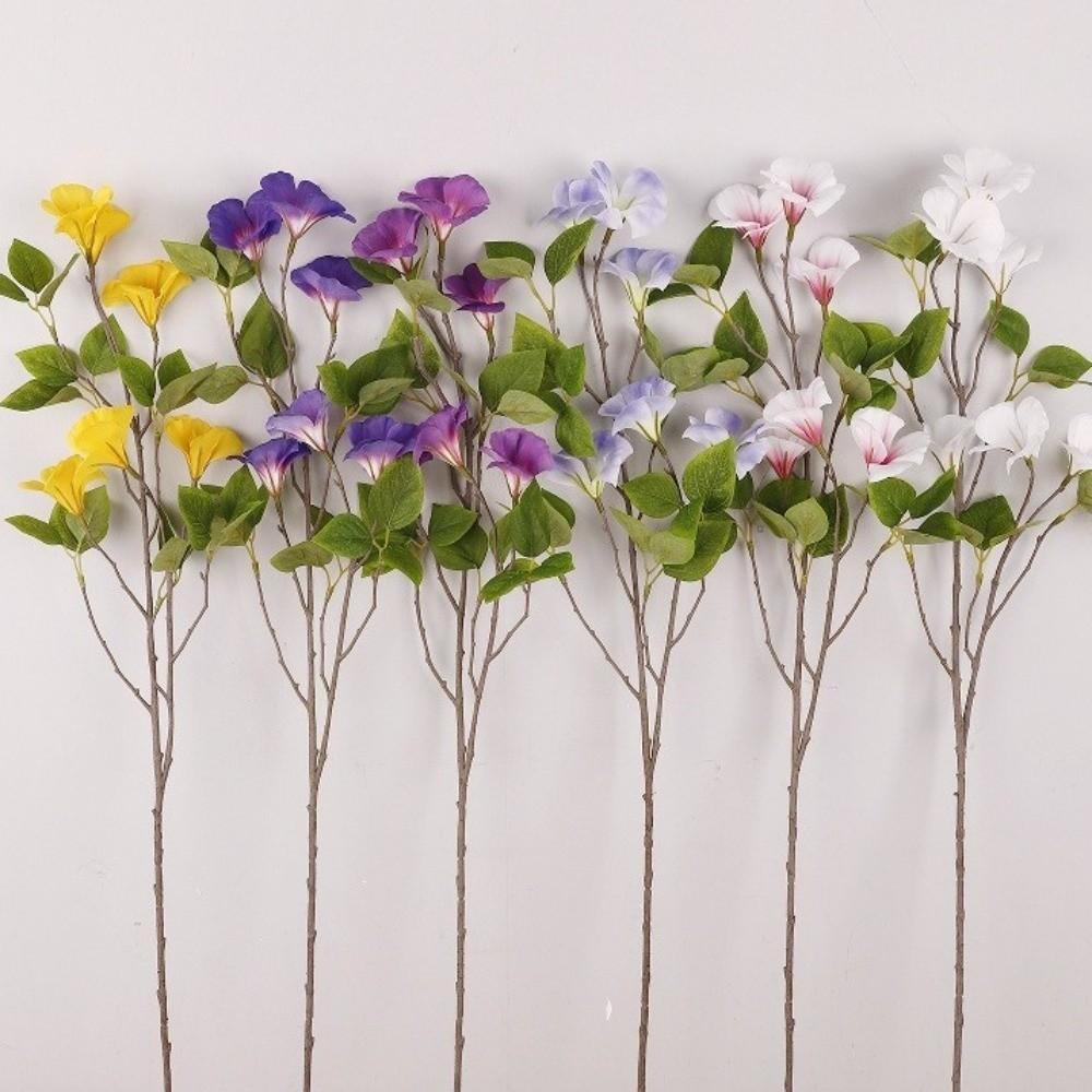 Long Branch Artificial Viola Tricolor Flower Simulation Artificial Greenery  Wedding