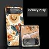 Summer Beach Hard PC Phone Case For Samsung Galaxy Z Flip 7 6 5 4 Black Cover For Galaxy Z Flip 3 Foldable Shell Fundas Capa Bag
