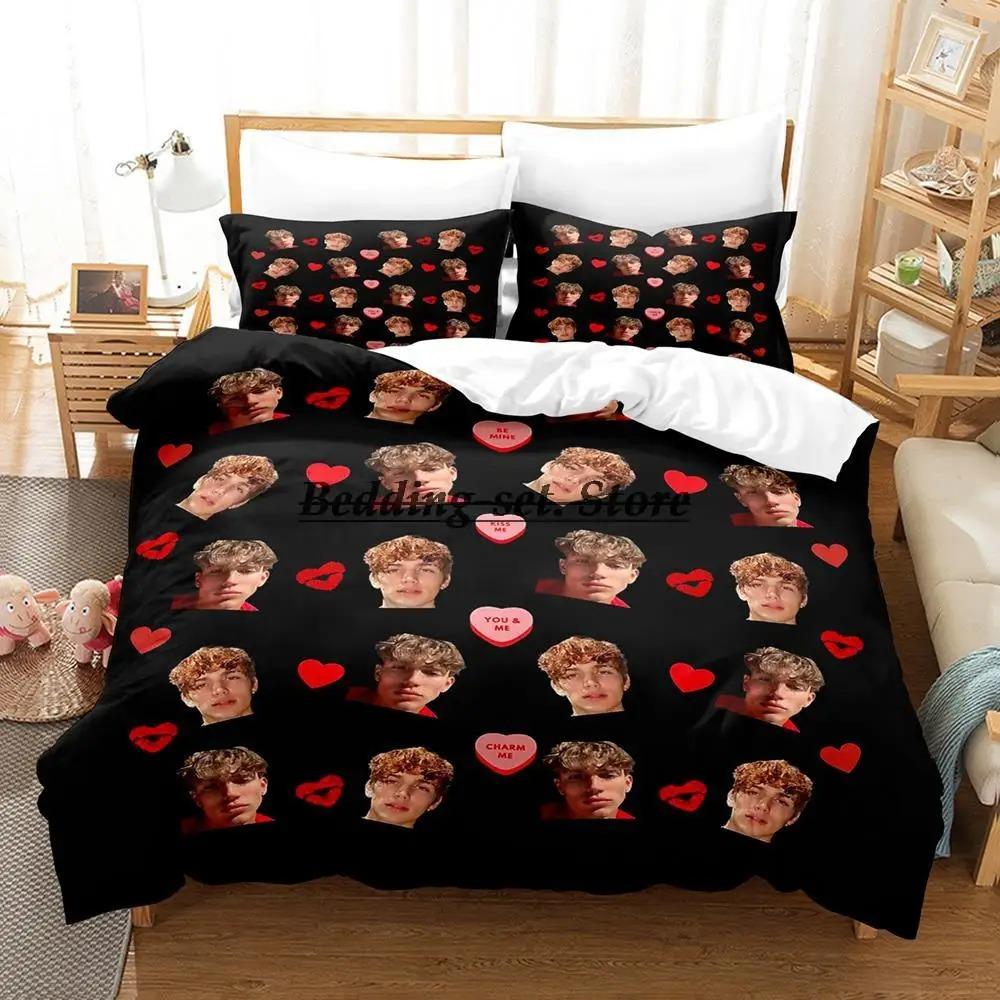 Vinnie Hacker Merch 3D Bedding Set Single Twin Full Queen King Size Duvet Cover Bed Sheet Set for Adult Kid Bedroom