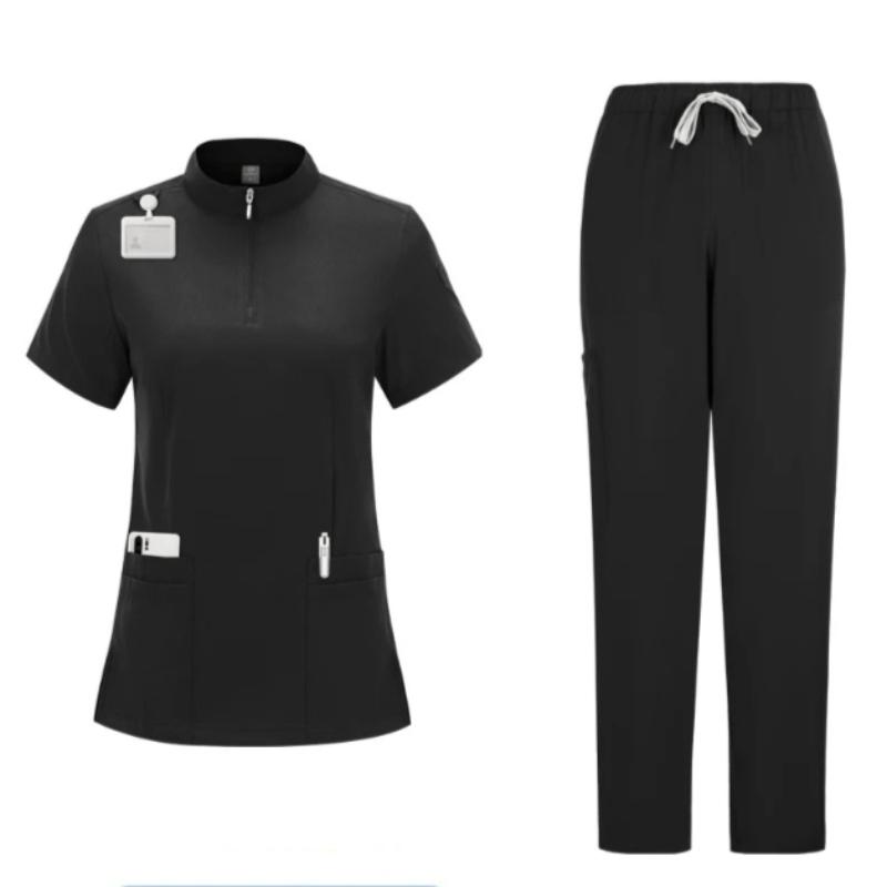Surgical Uniforms Woman Nursing Sets Pocket Top Straight Pants Medical Nurse Uniform Scrubs Clinical Beauty Salon Hospital Suits