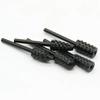 5/10Pcs Black Grey Rotary Burr Set 6mm Shank Grinding Head Drill Bits  for Woodworking Root Carving