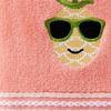Tropical Pineapple Hand Towel Set 2 Piece Cotton Plush Fun Washroom Decor Embroidered Novelty Towels