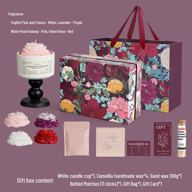 Luxury Soy Wax Aromatherapy Candle Gift Box for Weddings, Housewarmings, and Special Occasions - Exquisite Design with Long-Lasting Fragrance. Aromatherapy Candle Gift Box