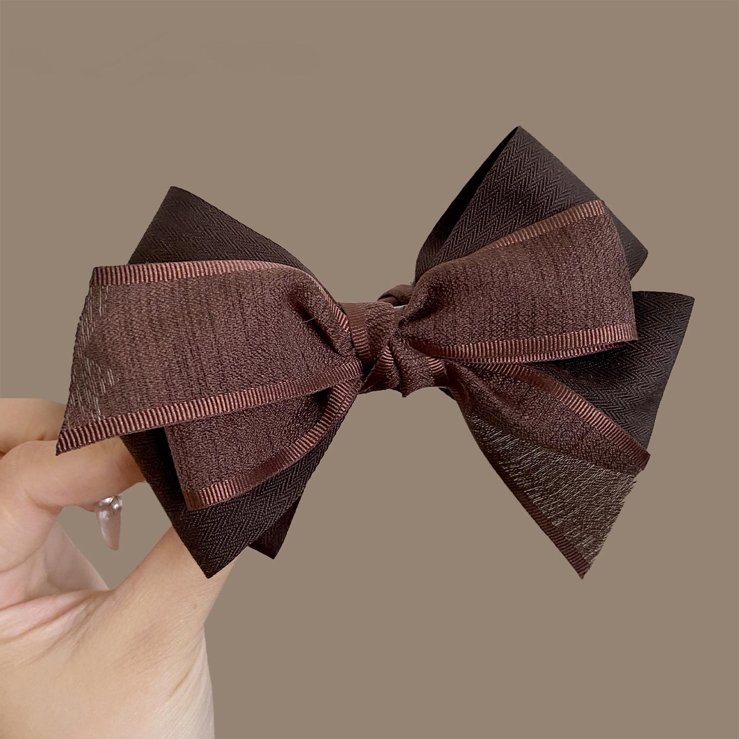 

Elegant Korean Mesh Bow Banana Clip for Fine to Medium Hair, Ideal for High Ponytails.