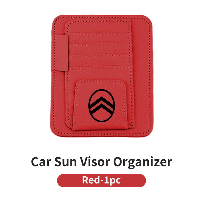 Car Sun Visor Card Holder Multifunctional For Citroen C4 C3 C5 C1 C2 Berlingo Celysee Cactus Picasso Aircross Saxo
