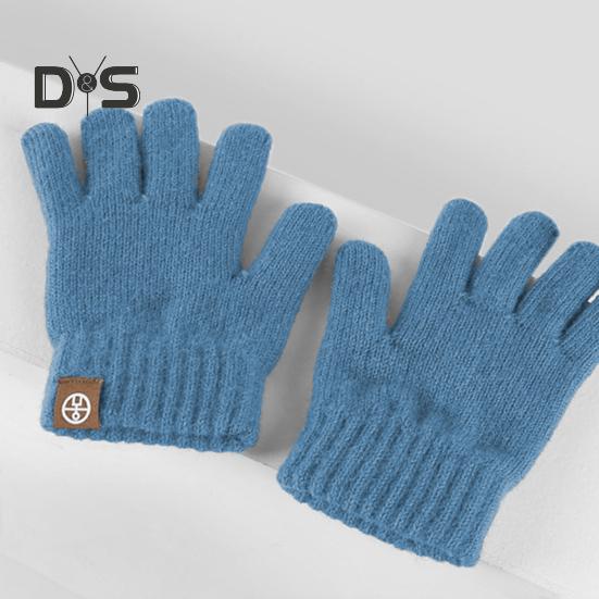 3 Pcs/Set Children Winter Hat Scarf Gloves Set Thick Knitted Ear Protection Cap Gloves Stretchy Windproof Winter Outdoor Cycling Dome Beanie Neck