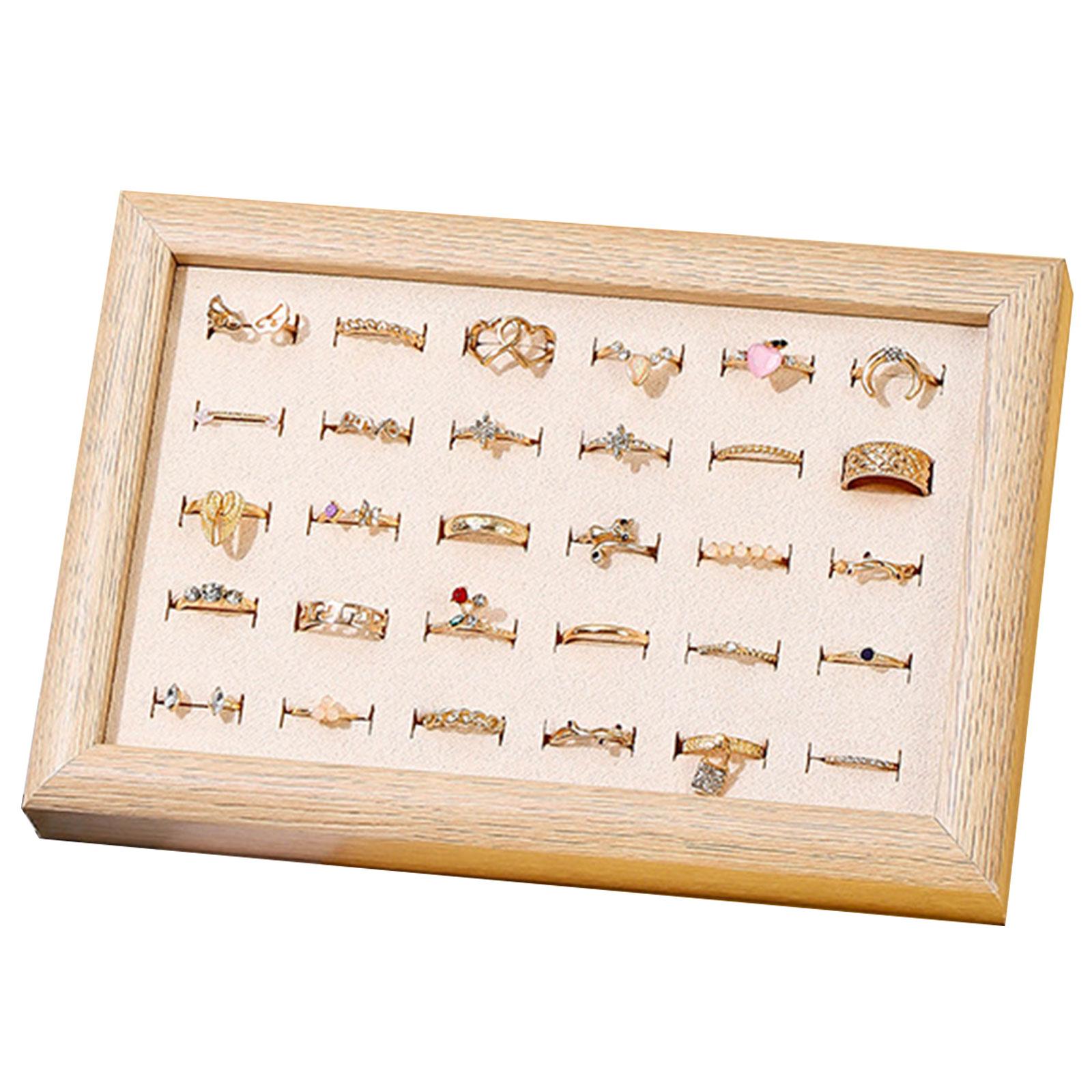 

Элегантная подставка для украшений Удобный держатель для ювелирных изделий Органайзер-лоток для серег и браслетов для любителей ювелирных изделий белый