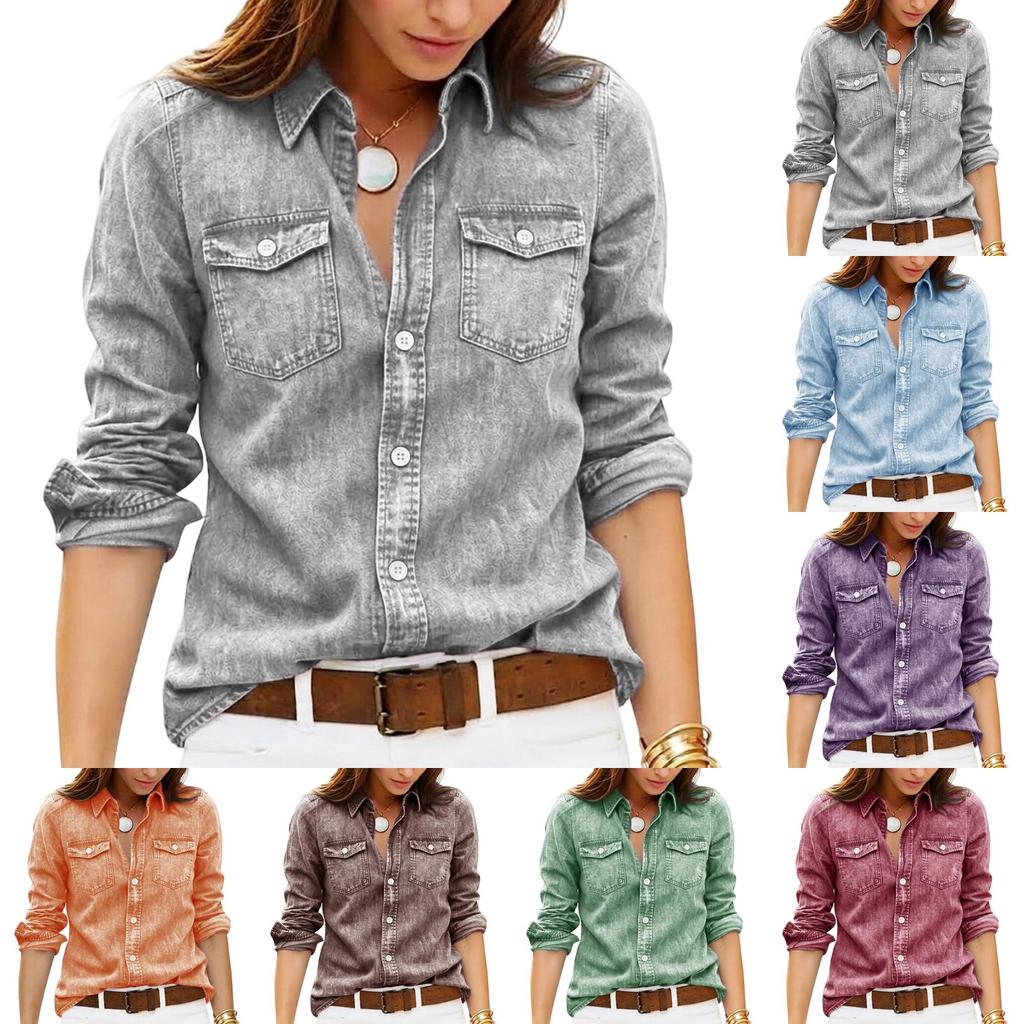 Women's Color Long Sleeve Cardigan with Pockets for Casual Everyday Wear