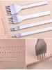 Leather Tool White Steel Diamond Cutting 3456mm Manual Punch Diy Hand Sewing Process