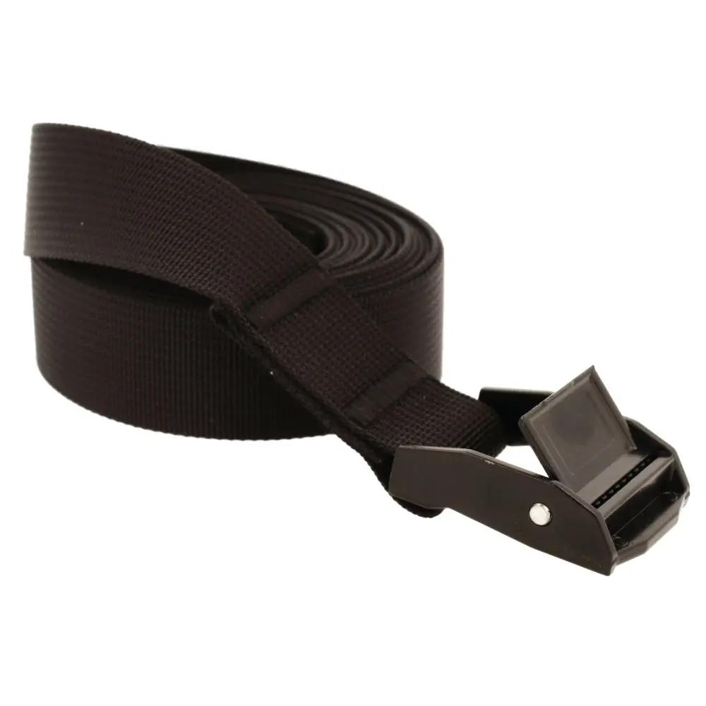 Fastening Belt 25mm X 150cm Self-Locking Buckle Black 250kg POLYAMIDE Strap