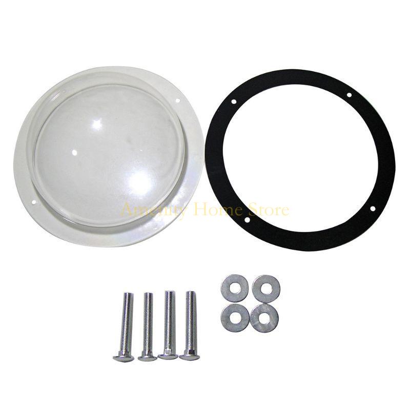 F26C 12'' Pet Dog Window Durable Acrylic Pet for Cat Window Fence Dome Insert Fence Decoration Outside Viewer for Pet Cats Do