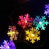 LED Christmas Snowflake String Lights