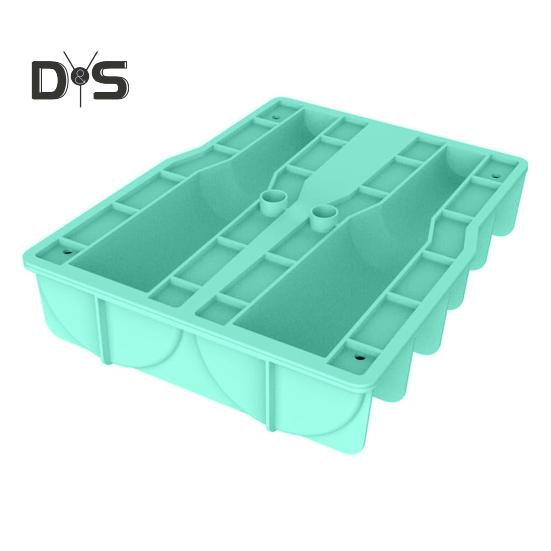 

Силиконовый лоток для льда для стаканов объемом 40 унций. Полая цилиндрическая форма для льда с крышкой. Медленно тающие кубики льда. Многоразовый льдогенератор для охлаждения напитков, кофе, сока, виски. зелёный