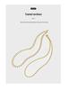 Bohemian Water Drop Enamel Necklace: Simple, Versatile Clavicle Chain for Women