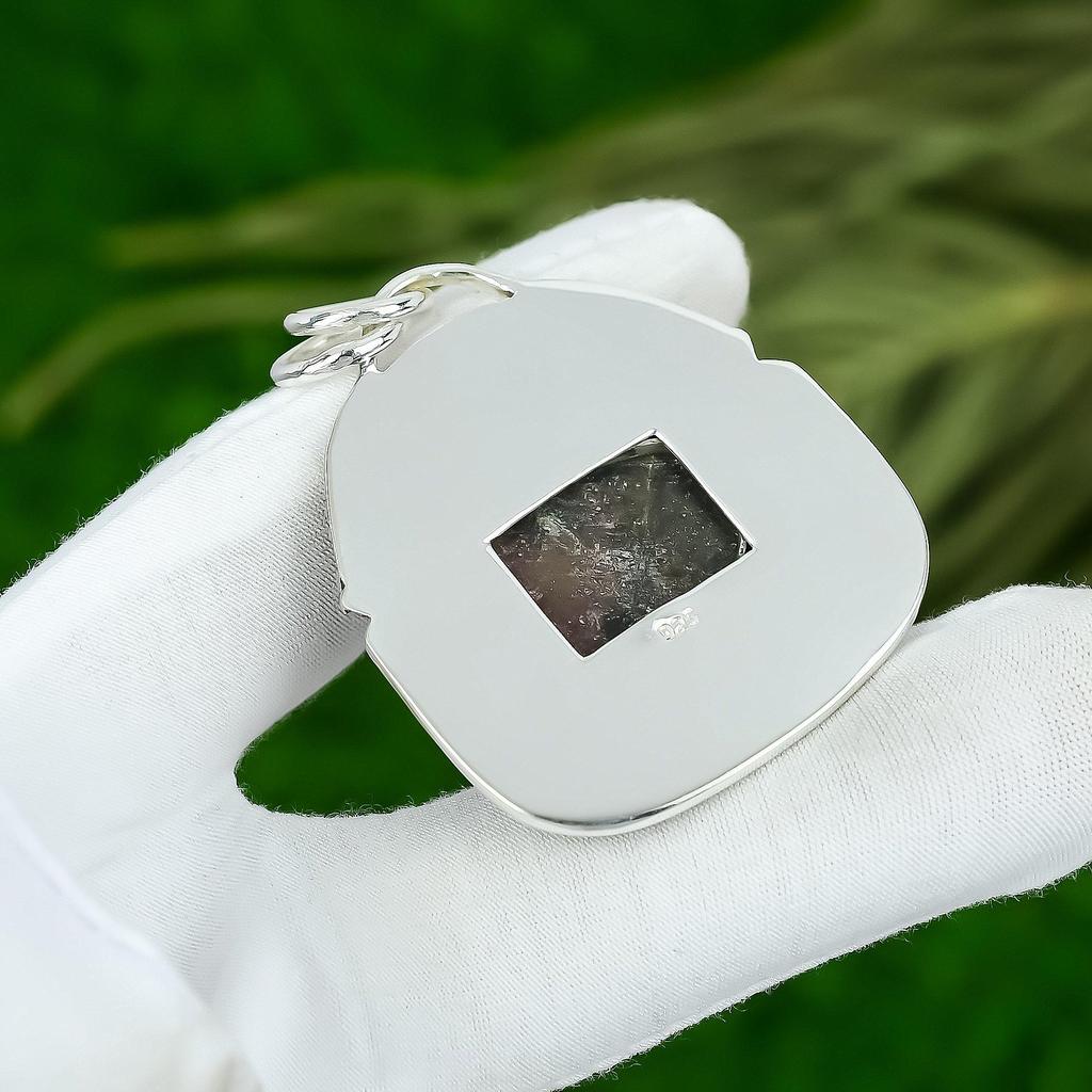 Sisters Day Deal Radiant Natural Rhodonite Daughter Boho Pendant Sterling Silver