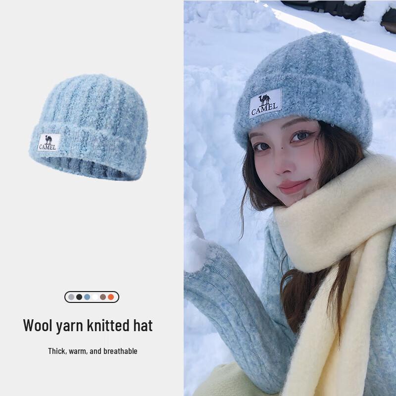 CAMEL Unisex Warm Wool Knit Beanie