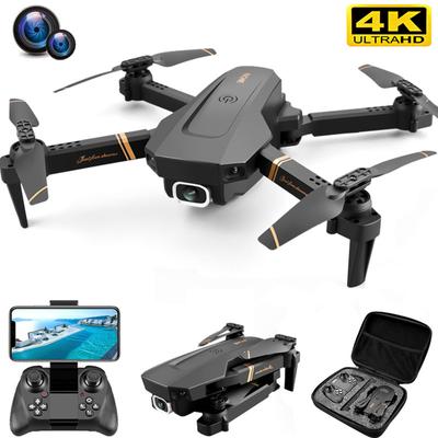 V4 Rc Drone 4k HD Geniş Açı Kamera 1080P WiFi fpv Drone Çift Kamera Quadcopter Gerçek zamanlı iletim Helikopter Dron Hediye Oyuncaklar