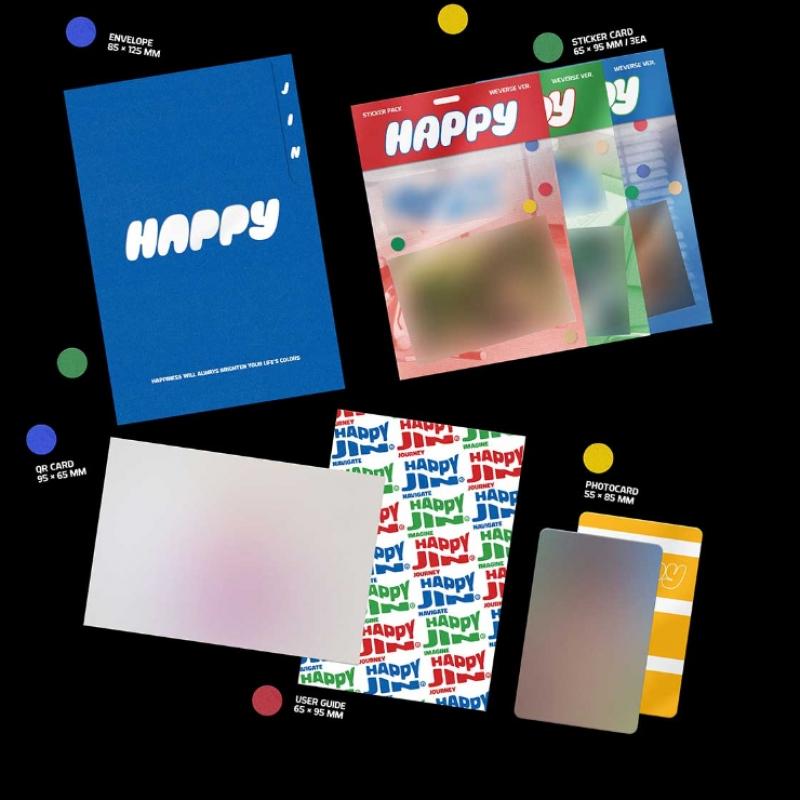 Jin   Happy   Solo Album  Weverse Albums Ver. 