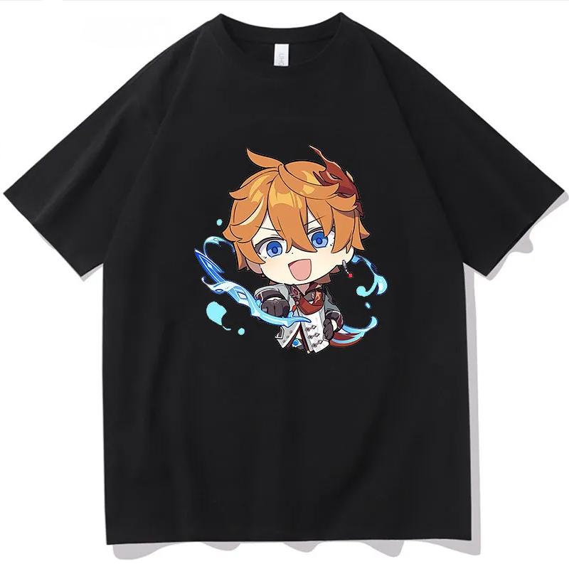 Chibi Childe Genshin Impact Water Arrow T-shirt XL