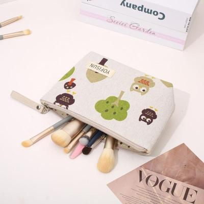 Sacs Cosmétiques Ouverture Zippée Porte-Clés Porte-Cartes Étui à Crayon Étudiant Dessin Animé Porte-Monnaie Sac de Rangement Portable à Main pour Dames