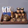 Pure Copper Incense Set Incense Seal Sandalwood Agarwood Powder Hit Seal Tools Beginner Tools Incense Burner Tower Incense