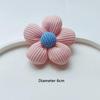Cute Creative Knitted Cotton Filled Flower Brooch Badge Pins For Bag Backpacks Coat Brooch Decoration Accessories Couple Gift