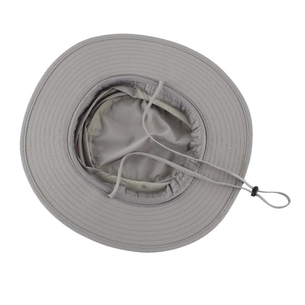 Outdoor Safari Adventure Wide UV Sun Mountain Light Gray [Connectyle] Men's UPF50+ Hat, Breathable, Hat, Brim, Protection, Hat, Fishing, Climbing,