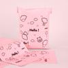 Disposable Sanitary Pad Trash Bag With Support For Pink Home Use