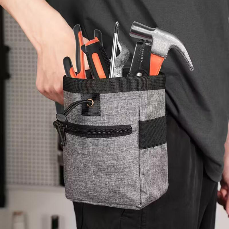 Tool Bag Waist Belt Bag Oxford Cloth Waterproof Tool Belt Holder Kit Pockets Convenient Tool Bag With Waist Belt