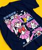 Summer 2026Sailor Moon Chibiusa Themed Retro and Cool 100 Pure Cotton Printed Loose Tshirt for Unisex and Women Parentchild Top