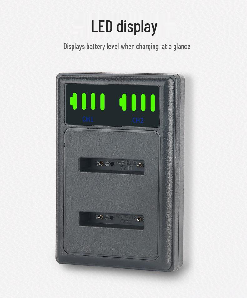 Li-42B/40B Charger for Fujifilm NP45, Nikon EN-EL10, Pentax D-LI63, and Casio NP-80