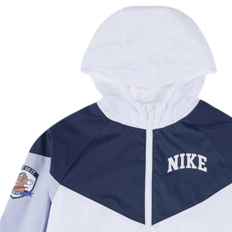 Nike Sportbekleidung Windrunner Jacke Mode Bequem Vielseitig Kapuze Jugend Kinderjacken IM3389-100