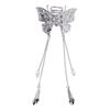 Alloy Shiny Rhinestone Tassel Hair Claw Clip Butterfly Hair Claw Clip  Women Hair Accessories