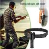 Fishing Rod Waist Belt Holder: Portable Rock Fishing Tackle & Lure Support.