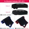Dashmat Pad for Mitsubishi Outlander GT Peugeot 4007 Citroen C-Crosser 2007~2012 Mat Dashboard Cover Carpet Sunshade Accessories