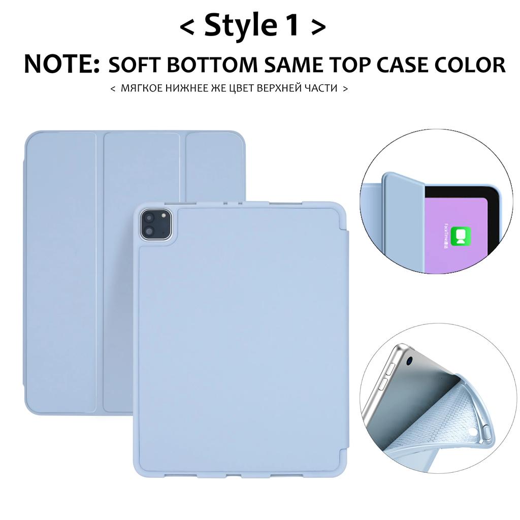 Voor iPad A16 Hoes 2025 Magnetische Drievoudige Standaard Transparante Cover met Potlood voor iPad 11e Generatie A3355A3356 Tablethoes 11"