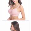 Women's Plus Size Maternity Nursing Bra, Front Open Wireless Push Up Seamless Breastfeeding Lingerie