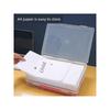 A4 Document Storage Box, Transparent Desktop File Organizer, Household Instruction Manual and Certificate Holder, Storage Solution